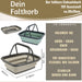 Flexibler Einkaufskorb 10L 38x28cm faltbar mit Griff Faltkorb Wassereimer Camping
