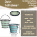 Flexibler Putzeimer 10L 35x24cm faltbar mit Griff Falteimer Wassereimer Camping