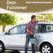 KI-generiertes Bild,Flexibler Putzeimer 10L 35x24cm faltbar mit Griff Falteimer Wassereimer Camping