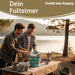 KI-generiertes Bild,Flexibler Putzeimer 10L 35x24cm faltbar mit Griff Falteimer Wassereimer Camping