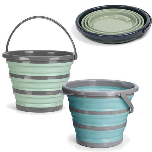 Flexibler Putzeimer 10L 35x24cm faltbar mit Griff Falteimer Wassereimer Camping