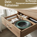 KI-generiertes Bild,Flexibler Putzeimer 10L 35x24cm faltbar mit Griff Falteimer Wassereimer Camping