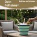 KI-generiertes Bild,Flexibler Putzeimer 10L 35x24cm faltbar mit Griff Falteimer Wassereimer Camping