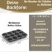 KI-generiertes Bild,Silikon Muffinform 12 Stück Cupcake Brownie Muffinblech Backform