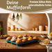 KI-generiertes Bild,2x 12´er Silikon Muffinform Set Cupcake Brownie Muffinblech