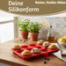 KI-generiertes Bild,Silikon Muffinform 12 Stück Cupcake Brownie Muffinblech Backform