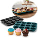 KI-generiertes Bild 2x Silikon Muffinform 33x25cm für 12 Muffins Backform Muffinblech Cupcake Brownie