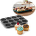 KI-generiertes Bild Silikon Muffinform 33x25cm für 12 Muffins Backform Muffinblech Cupcake Brownie