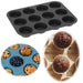 KI-generiertes Bild Silikon Muffinform 12 Stück BPA-Frei Cupcake Brownie Muffinblech Backform