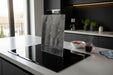 2´er Set Glas Herdabdeckplatten Schiefer 52x30cm Glasschneidebrett Schneidebrett