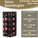 KI-generiertes Bild,18-20 Design Glas Weihnachtskugeln 6cm Blütenrosa Christbaum Dekokugel