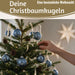 KI-generiertes Bild,18-20 Design Glas Weihnachtskugeln 6cm Dämmerungsblau Christbaum Dekokugel