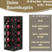 KI-generiertes Bild,18-20 Design Glas Weihnachtskugeln 6cm Braun Dunkelrosa Christbaum Dekokugel