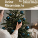 KI-generiertes Bild,18-20 Design Glas Weihnachtskugeln 6cm Petrol Smaragd Christbaum Dekokugel