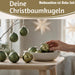 KI-generiertes Bild,18-20 Design Glas Weihnachtskugeln 6cm Grün Rosmarin Christbaum Dekokugel