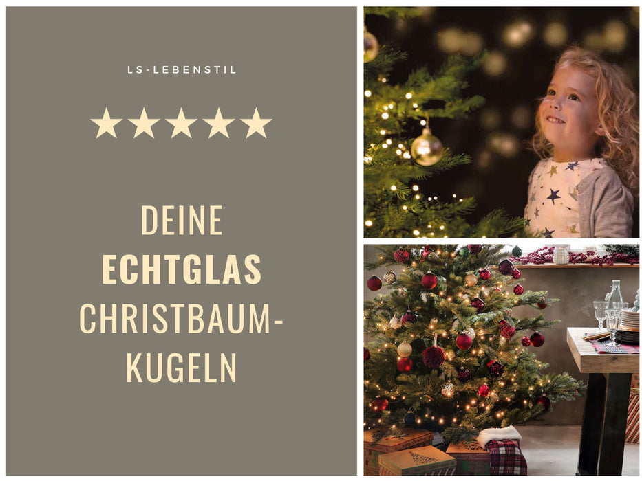 KI-generiertes Bild,4 XL Glas Weihnachtskugeln 8cm Grün - Green Matcha - Christbaum Dekokugel