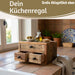KI-generiertes Bild,Vintage Aufbwahrungsbox 30cm Schubladenbox Holzbox Ordnungsbox