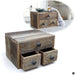 KI-generiertes Bild Vintage Aufbwahrungsbox Dehli 30cm Schubladenbox Holzbox Ordnungsbox Kommode