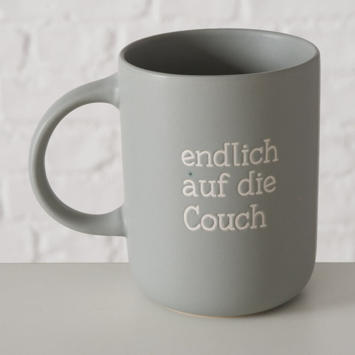 3x Jumbo Kaffeebecher 420ml Set Spruch "Wochenende" XXL Henkelbecher Kaffeetasse