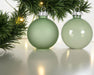 KI-generiertes Bild,4 XL Glas Weihnachtskugeln 8cm Grün - Green Matcha - Christbaum Dekokugel
