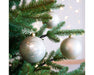 KI-generiertes Bild,4 Design Weihnachtskugeln 10cm Perle Kunststoff Dekokugel Baumkugel