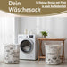 Wäschesack Wäschekorb Canvas Laundry 50cm Faltbar Wäschesammler Wäschetruhe