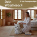 Wäschesack Wäschekorb Canvas Laundry 50cm Faltbar Wäschesammler Wäschetruhe