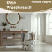 Wäschesack Wäschekorb Canvas Laundry 50cm Faltbar Wäschesammler Wäschetruhe