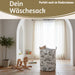 KI-generiertes Bild,Wäschesack Wäschekorb Canvas Laundry 50cm Faltbar Wäschesammler Wäschetruhe