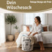 Wäschesack Wäschekorb Canvas Laundry Wash 50cm Faltbar Wäschesammler Wäschetruhe
