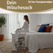 Wäschesack Wäschekorb Canvas Laundry Wash 50cm Faltbar Wäschesammler Wäschetruhe