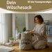 Wäschesack Wäschekorb Vintage Home 62L Faltbar Wäschesammler Wäschetruhe