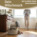 Wäschesack Wäschekorb Vintage Home 62L Faltbar Wäschesammler Wäschetruhe