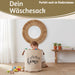 Wäschesack Wäschekorb Vintage Home 62L Faltbar Wäschesammler Wäschetruhe