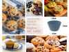 KI-generiertes Bild,Silikon Muffinförmchen 8 Stück BPA Frei Muffins Cupcake Brownie Backform