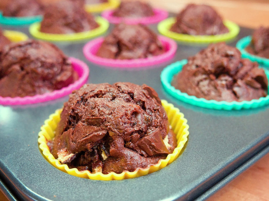 Silikon Muffinförmchen 8 Stück Muffins Cupcake Brownie Backform — LS-LebenStil