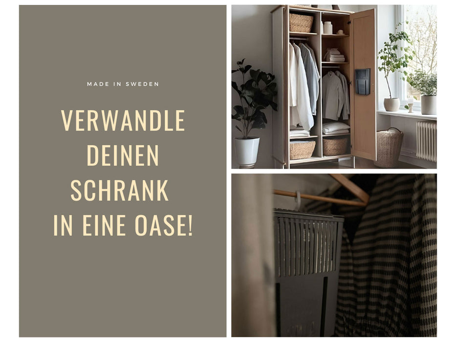 Absodry Duo Family Series 6 Grau Aufhänger für Kleiderschrank Luftentfeuchter