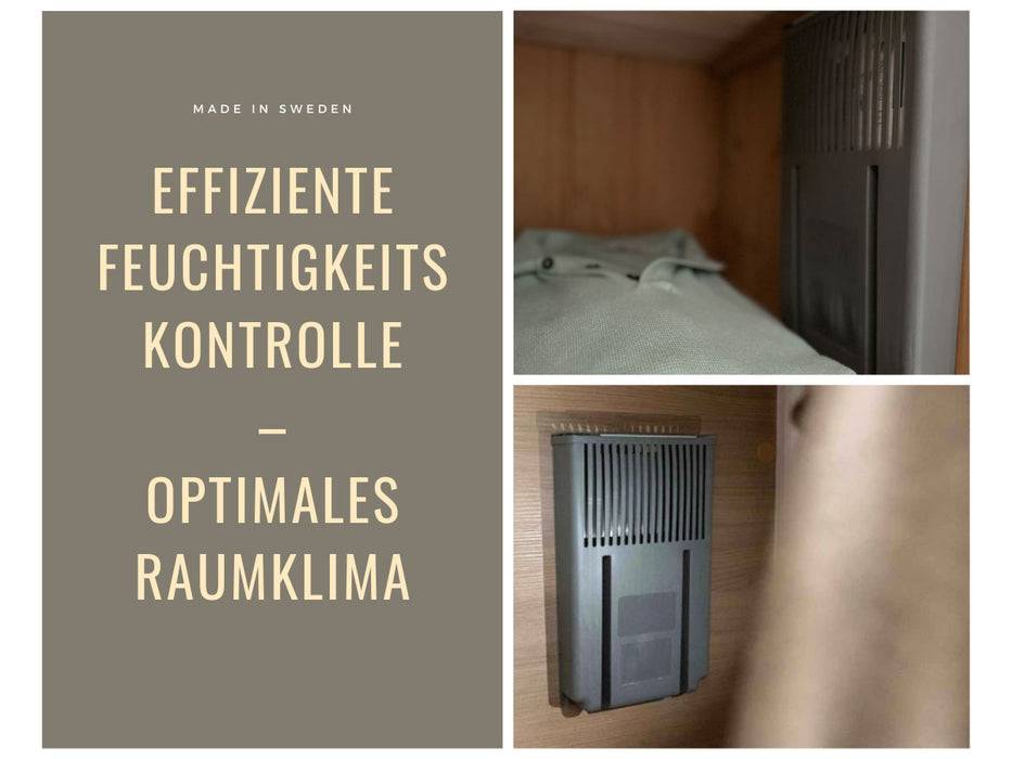 Absodry Duo Family Series 6 Grau Aufhänger für Kleiderschrank Luftentfeuchter