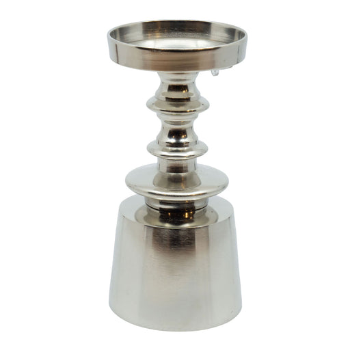 Alu Kerzenständer Dehli Weiß 18cm Stumpenkerze Kerzenhalter Kerzenleuchter