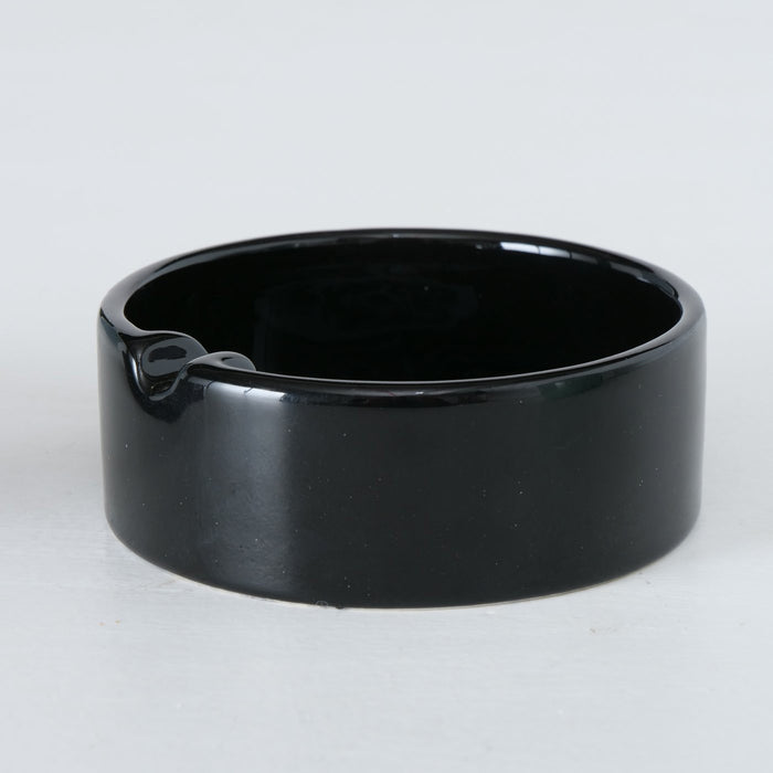 KI-generiertes Bild,Aschenbecher Sylt Schwarz Möwe 10cm Maritim Keramik Ashtray
