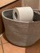 KI-generiertes Bild,Aufbewahrungskorb Odense Set 18/23cm Grau Baumwolle Deko Korb Ordnungsbox Seilkorb