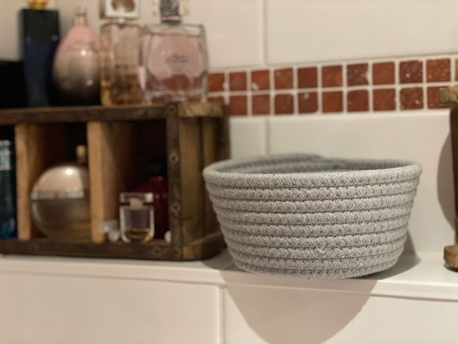KI-generiertes Bild,Aufbewahrungskorb Odense 18cm Grau Baumwolle Deko Korb Ordnungsbox
