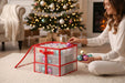 KI-generiertes Bild,Aufbewahrungsbox Organizer 27 Weihnachtskugeln Ø 10cm Christbaumkugeln