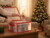 KI-generiertes Bild,Aufbewahrungsbox Organizer für 32 Weihnachtskugeln Christbaum-Kugeln
