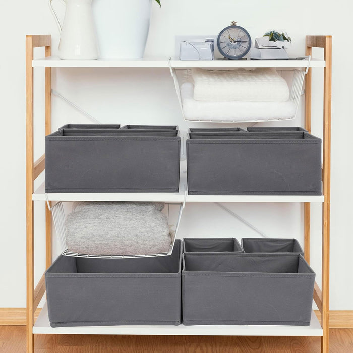 KI-generiertes Bild,Schubladen Organizer 3´er Set Ordnungssystem Regalbox Aufbewahrungsbox Faltkiste