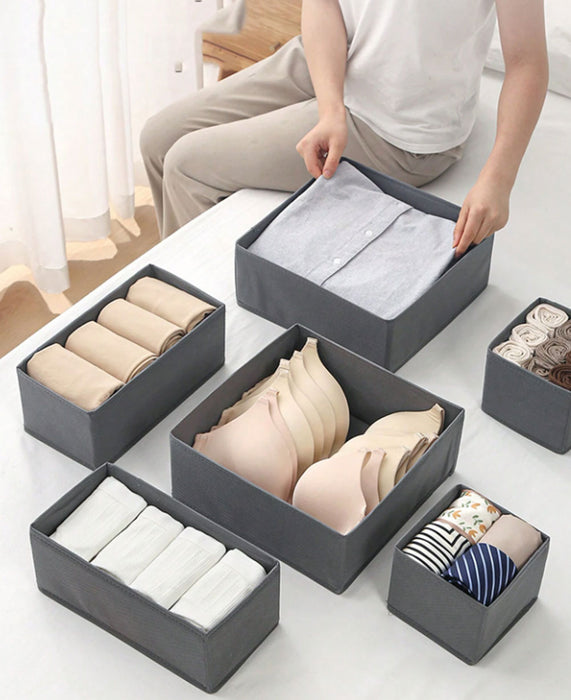KI-generiertes Bild,Schubladen Organizer 3´er Set Ordnungssystem Regalbox Aufbewahrungsbox Faltkiste