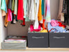 Aufbewahrungsbox Faltbox 30x30x30cm Grau Schublade Einsatz für Ikea Kallax