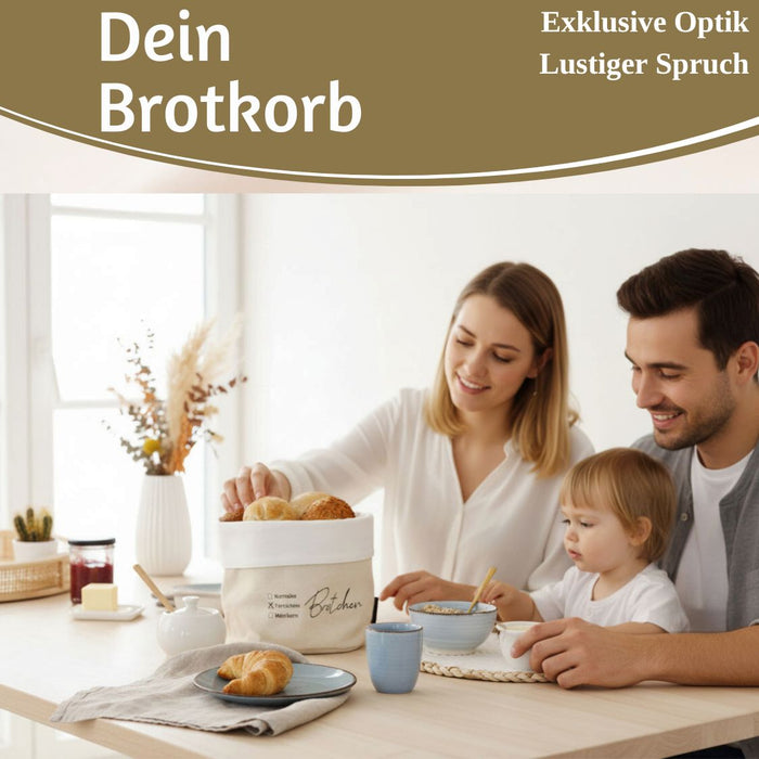 Design Brotkorb Stoffkörbchen Brötchen 100% Baumwolle Brotkörbchen Brötchen