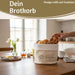 KI-generiertes Bild,Design Brotkorb Stoffkörbchen Brötchen 100% Baumwolle Brotkörbchen Brötchen