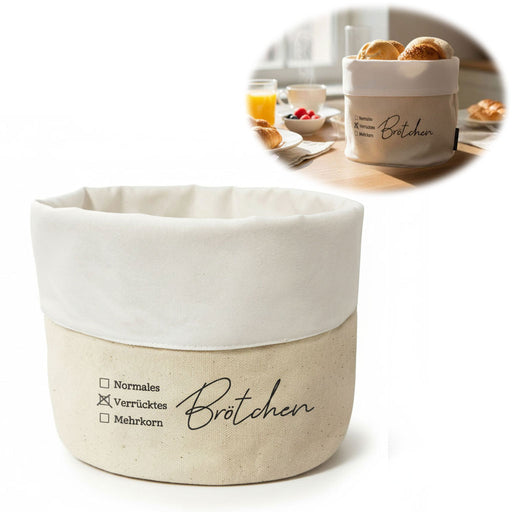 KI-generiertes Bild Design Brotkorb Stoffkörbchen Brötchen 100% Baumwolle Brotkörbchen Brötchen